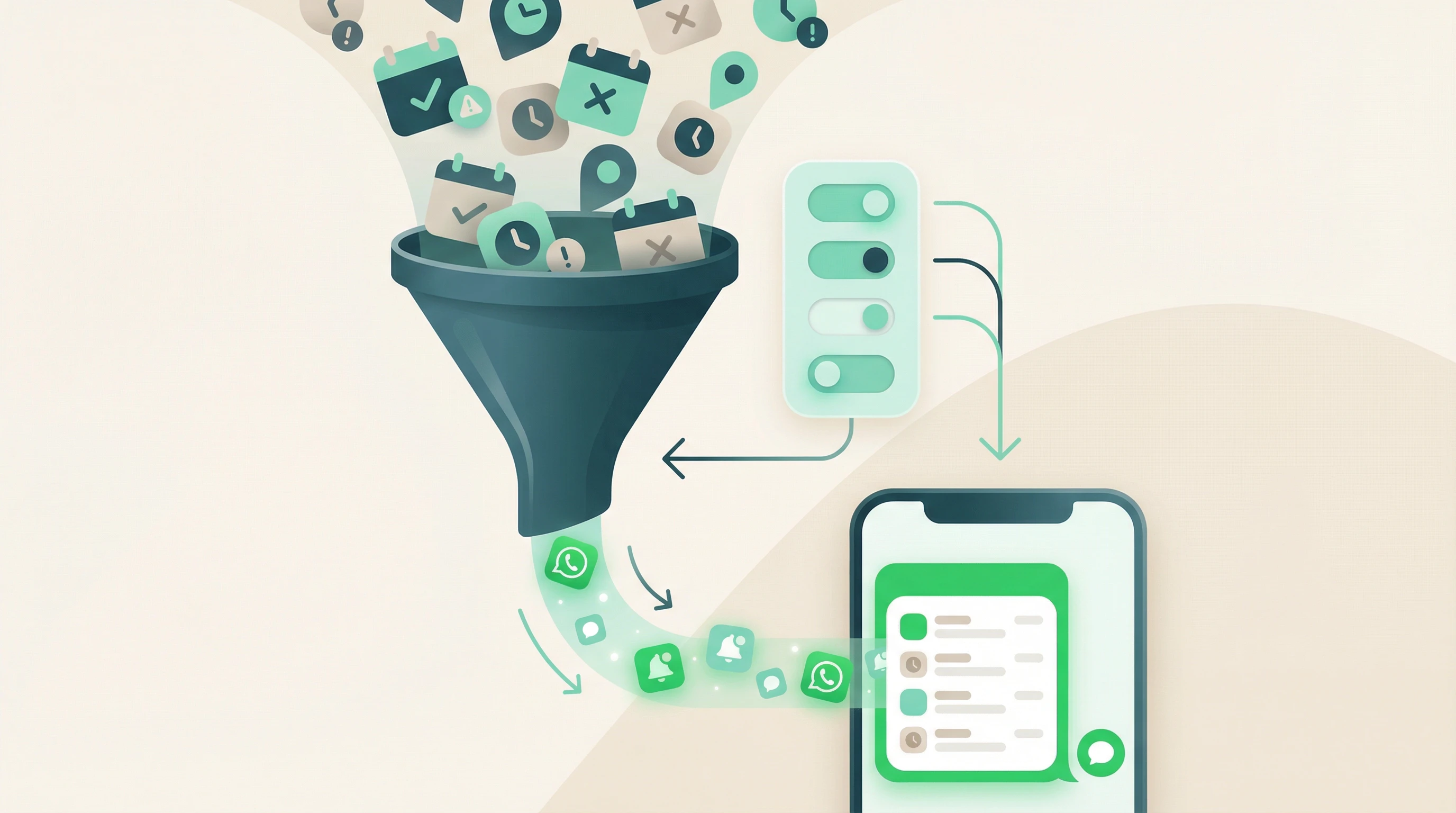 Cómo filtrar los eventos que envían recordatorios