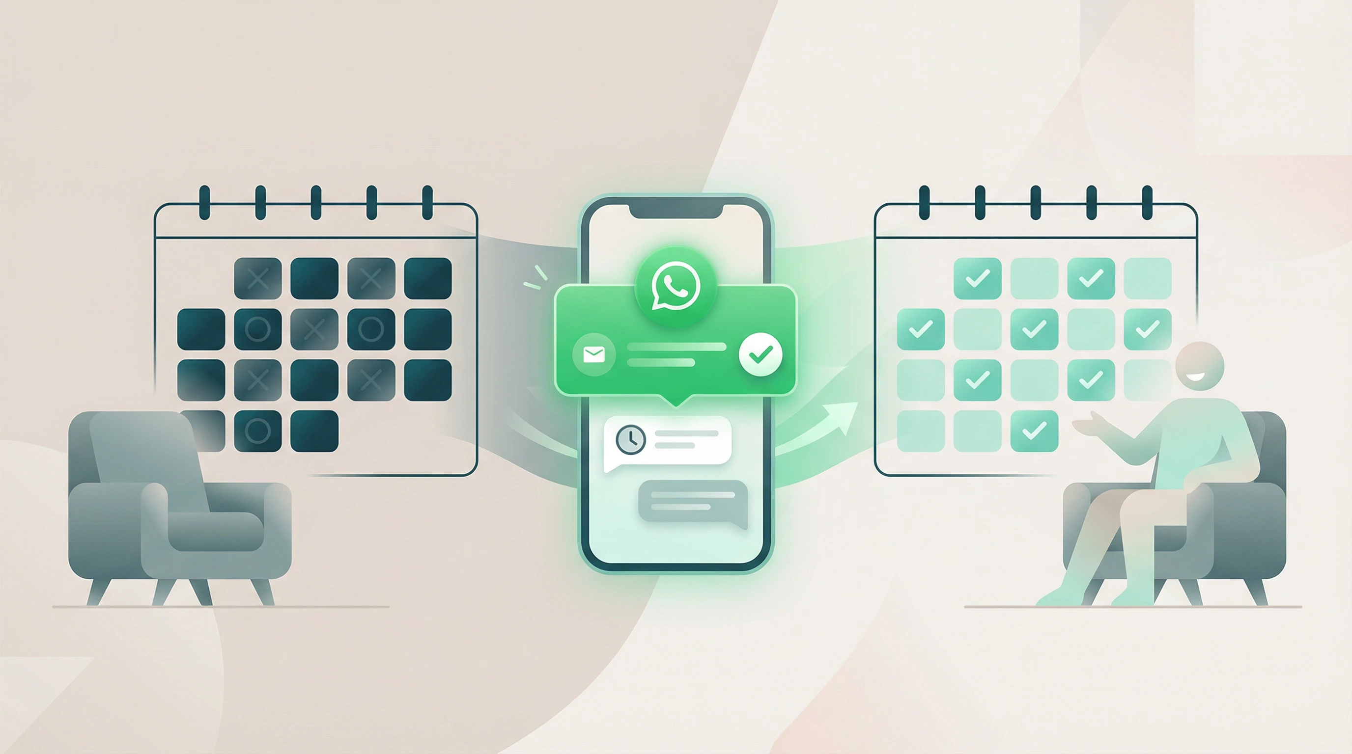 Reducir no-show de clientes con recordatorios WhatsApp