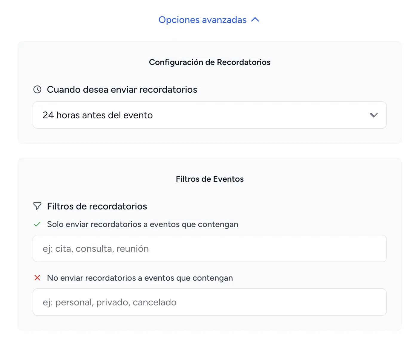 Configuración Avanzada