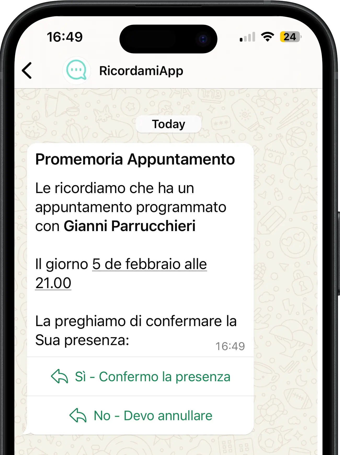 WhatsApp Reminders